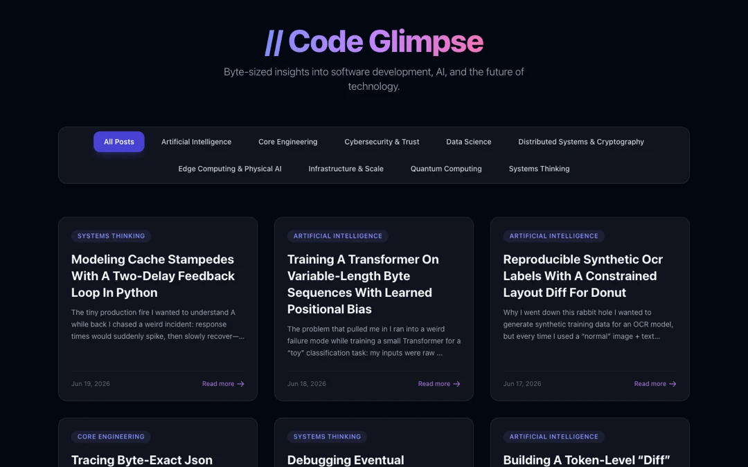 Code Glimpse