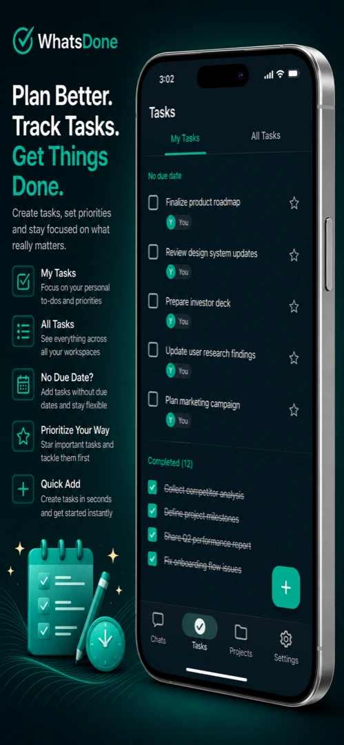 WhatsDone — screenshot 2